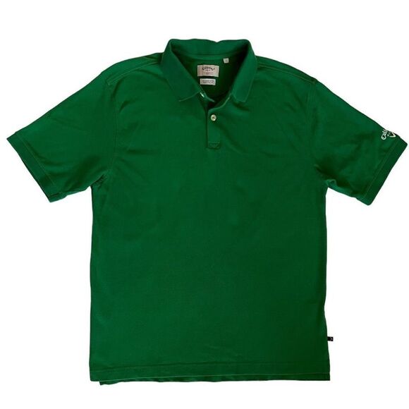 Callaway Men’s Golf Sport Short Sleeve Polo Shirt-Green-Size L - Picture 1 of 6